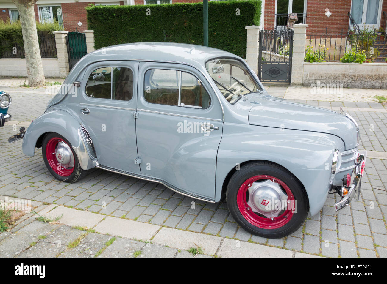 Renault 4CV built in Valladolid in Spain in the 1950`s Stock Photo